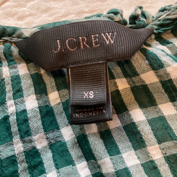J. Crew Green Plaid Long sleeve Shirt - Picture 4 of 5